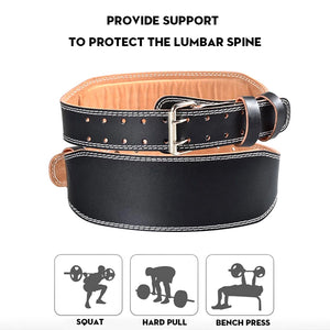 Adjustable Leather Weightlifting Belt