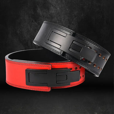 Weight Lifting Leather Lever Belt